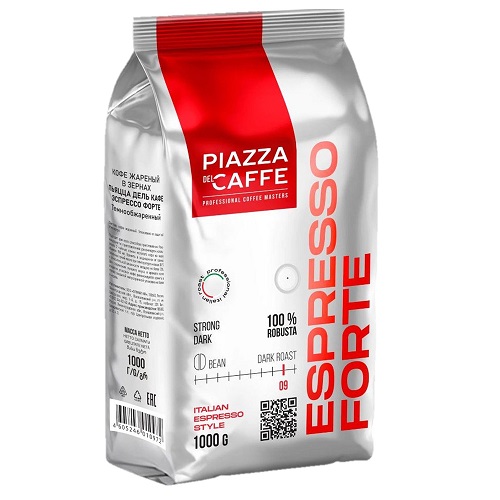 Piazza del Caffe Espresso Forte, зерно, 1000 гр Piazza del Caffe Espresso Forte, зерно, 1000 гр